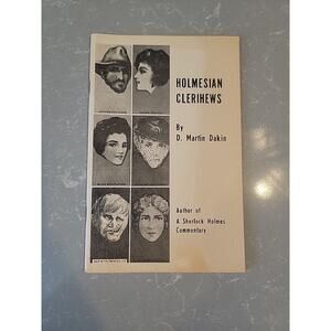 Vtg Rare Holmseian Clerihews by D. Martin Dakin 1975 Paperback